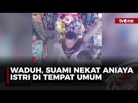 Seorang Istri Dianiaya Suami di Tempat Umum Saat Gendong Balita