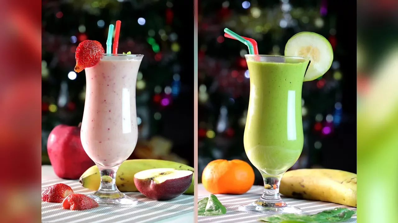 HOW TO MAKE TWO HEALTHY BREAKFAST SMOOTHIES - HOLIDAY MENU - ZEELICIOUS FOODS