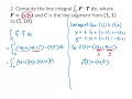 Line Integrals of Vector Fields Practice Problems