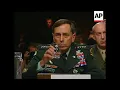 Gen. David Petraeus appeared to become faint Tuesday morning during a Senate hearing, but revived af
