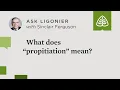 What does propitiation mean