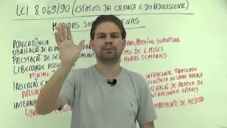 Lei 8.069/90 (ECA) - Medidas Socioeducativas - Curso de Leis da Educação
