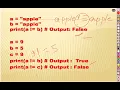 Relational operators in python CBSE Computer Science CS Class