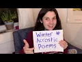 Media Lab Monday Winter Acrostic Poems