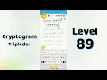 Cryptogram Tripledo Level 89 Solutions Logic Puzzle Game Mini Boss