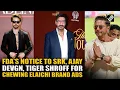 FDA s notice to Shah Rukh Khan Ajay Devgn Tiger Shroff for advertising Chewing Elaichi brand