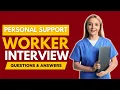 Top 20 Personal support worker interview Questions and Answers for 2026 Personal support worker