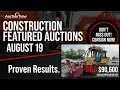 Upcoming Construction Auctions Consign Your Equipment For Proven AuctionTime Results