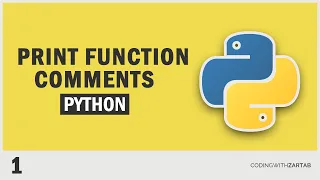 1 Print function and Comments in Python - Python tutorial in
