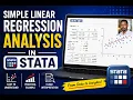 Simple Linear Regression Analysis in Stata