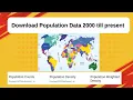 How to Download Population Census Data for Any Country from WorldPop org 2025 Guide