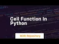 ceil function in python