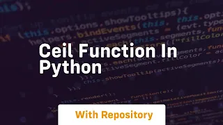 ceil function in python