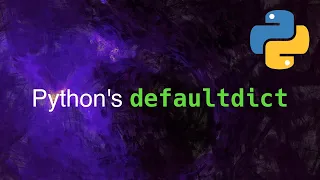 Python s defaultdict