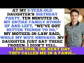 Download Lagu My ENTIRE family walked out of my 8-year-old daughter's birthday: \