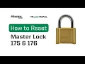 How to Reset Master Lock No 175 and 176