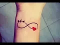 Infinity tattoo with name messanges