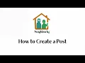 How to Create a Post in Neighborly