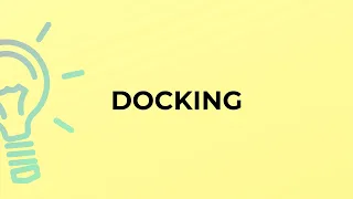 What is the meaning of the word DOCKING
