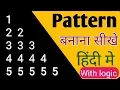 Write a program to print following sequence 1 22 333 4444 55555 C programming Pattern print program