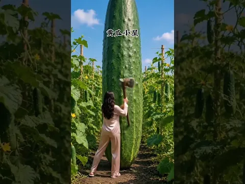 This cucumber turned out to be magical #shorts #ytshorts