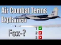 FOX BRA Air Combat Terminology Koala Explains Missile Types Brevity Codes