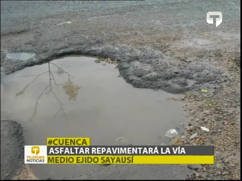Asfaltar repavimentará la vía Medio Ejido Sayausí