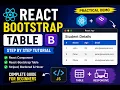 React-Bootstrap Table Step-by-Step Practical Tutorial for Beginners