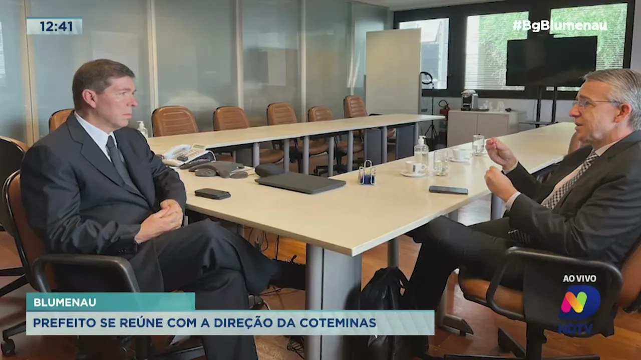 Prefeito de Blumenau se reúne com a direção da Coteminas