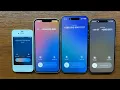 Lagu iPhone 4s 2011 vs iPhone 16e 2025 vs iPhone Air 2025 vs iPhone 15 Pro 2023 Incoming Call