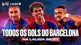 O BARCELONA TÁ DOMINANDO! TODOS OS GOLS DO BARÇA NA LALIGA 26/27 ATÉ AGORA