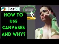 Daz Studio How to use canvases and why