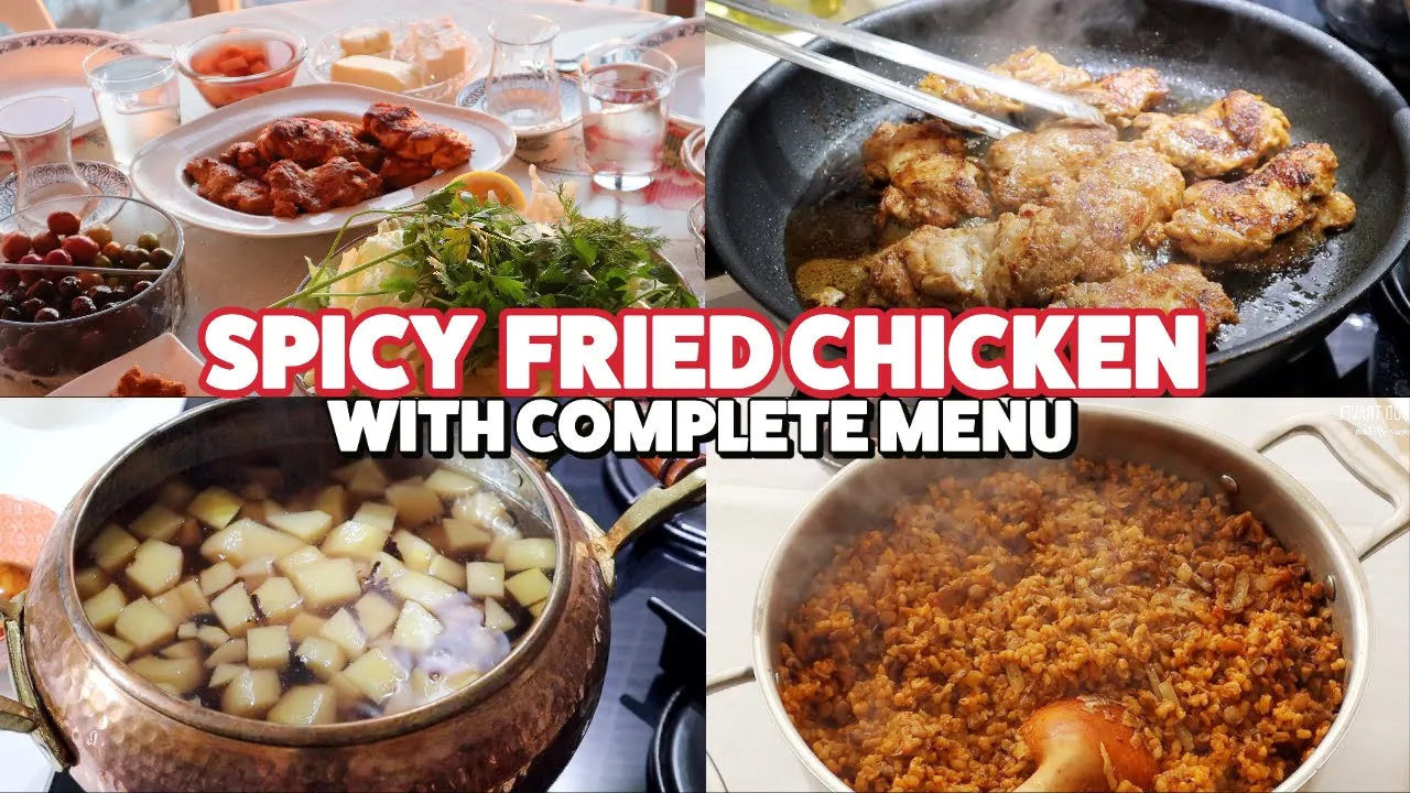 SPICY FRIED CHICKEN WITH BEST MARINADE  3 DISHES