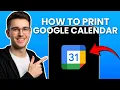 How To Print Google Calendar With Event Details 2026 TUTORIAL
