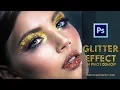 GLITTER EFFECT IN PHOTOSHOP Digital Makeup using FREE Glitter Brushes Patterns