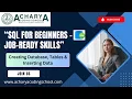 Creating Database Tables Inserting Data MS SQL Acharya Coding School