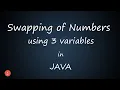 Swapping using Three variables BluejCode