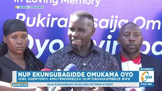 NUP Ekungubagidde Omukama Oyo, Joel Ssenyonyi Amutenderezza olw’Obukulembeze bwe
