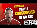 Create a Crossword Puzzle in Seconds with AI Online Crossword Generator