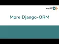W12D2 More Django-ORM