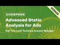 CodePeer Webinar Demonstration Advanced Static Analysis for Ada