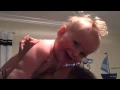 Laughing with mumma before every bath