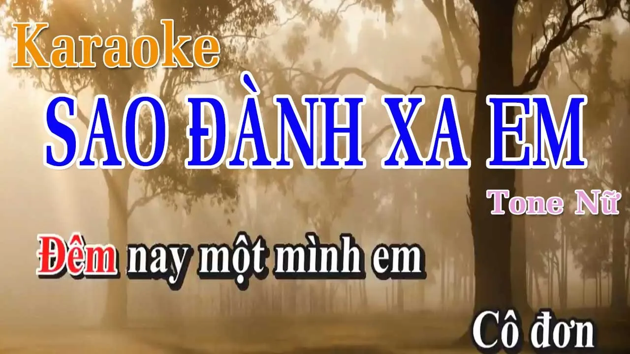 SAO ĐÀNH XA EM TB TRANG NGUYÊN 