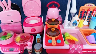 13 Minutes Satisfying with Unboxing Kitchen Sink Pool Dishes Set Review Toys | ASMR