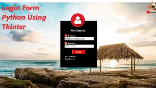 How to create login system project in python with MySql database