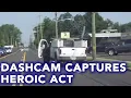 Dashcam captures heroic and livesaving police rescue in Warminster Pa