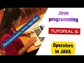 Programming with JAVA Tutorial 6 in Tibetan Language - Operators in JAVA