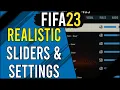 FIFA 23 Gameplay Sliders for More Gameplay Settings Sliders