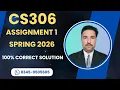 cs306 Assignment 1 Solution Spring 2026 cs306 assignment 1 spring 2026