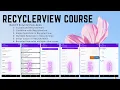 Exclusive Advanced RecyclerView Tutorial - Build 6 Apps with RecyclerView